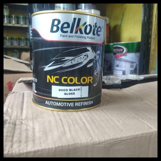  Cat  Nc Duco Black Gloss  Belkote 1 L Shopee Indonesia