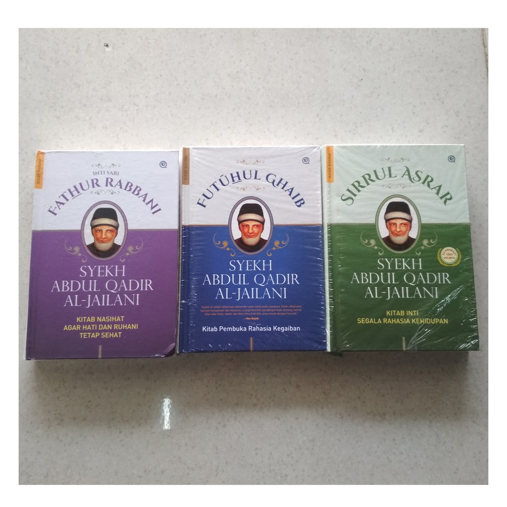 Jual Paket Buku Syekh Abdul Qadir Al Jailani Inti Sari Fathur Rabbani Sirrul Asrar Dan Futuhul Ghaib Indonesia Shopee Indonesia