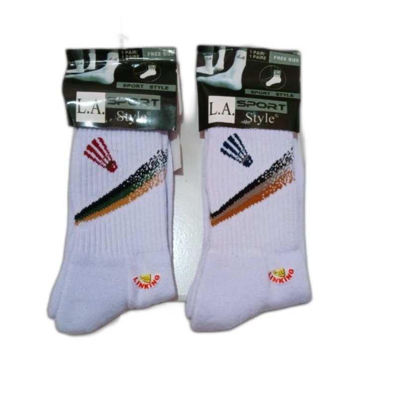 kaos kaki sport tebal badminton LA Sport sebetis