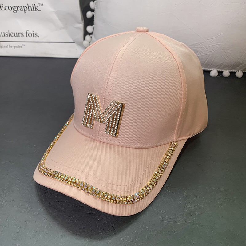 NEXTSTOP-076 Topi Baseball Mode Wanita Berlian Buatan Fashion Tip bebek