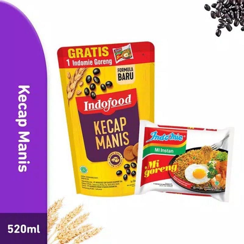 

Kecap manis INDOFOOD 520ml GRATIS satu Indomie Goreng