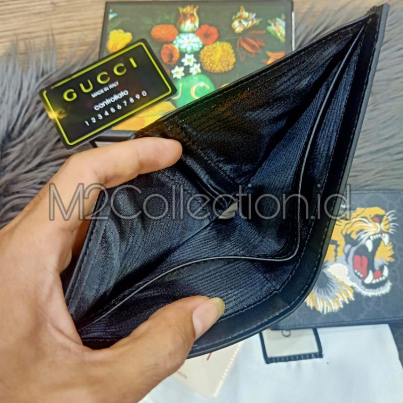 Dompet Lipat Gucci Tiger Embroidery Men Wallet Grade Ori