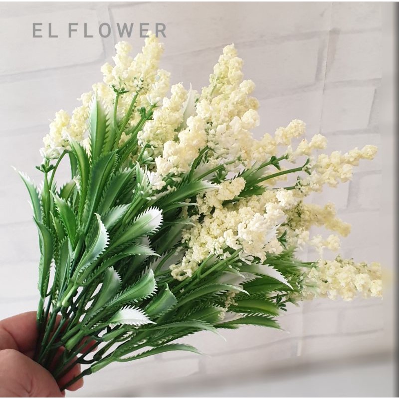 bunga aksesoris foam 5 cabang bunga artificial dekorasi-1