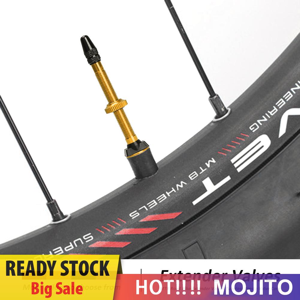 2pcs Inti Katup Presta Extender 40 / 60mm Untuk Sepeda Balap / Mtb