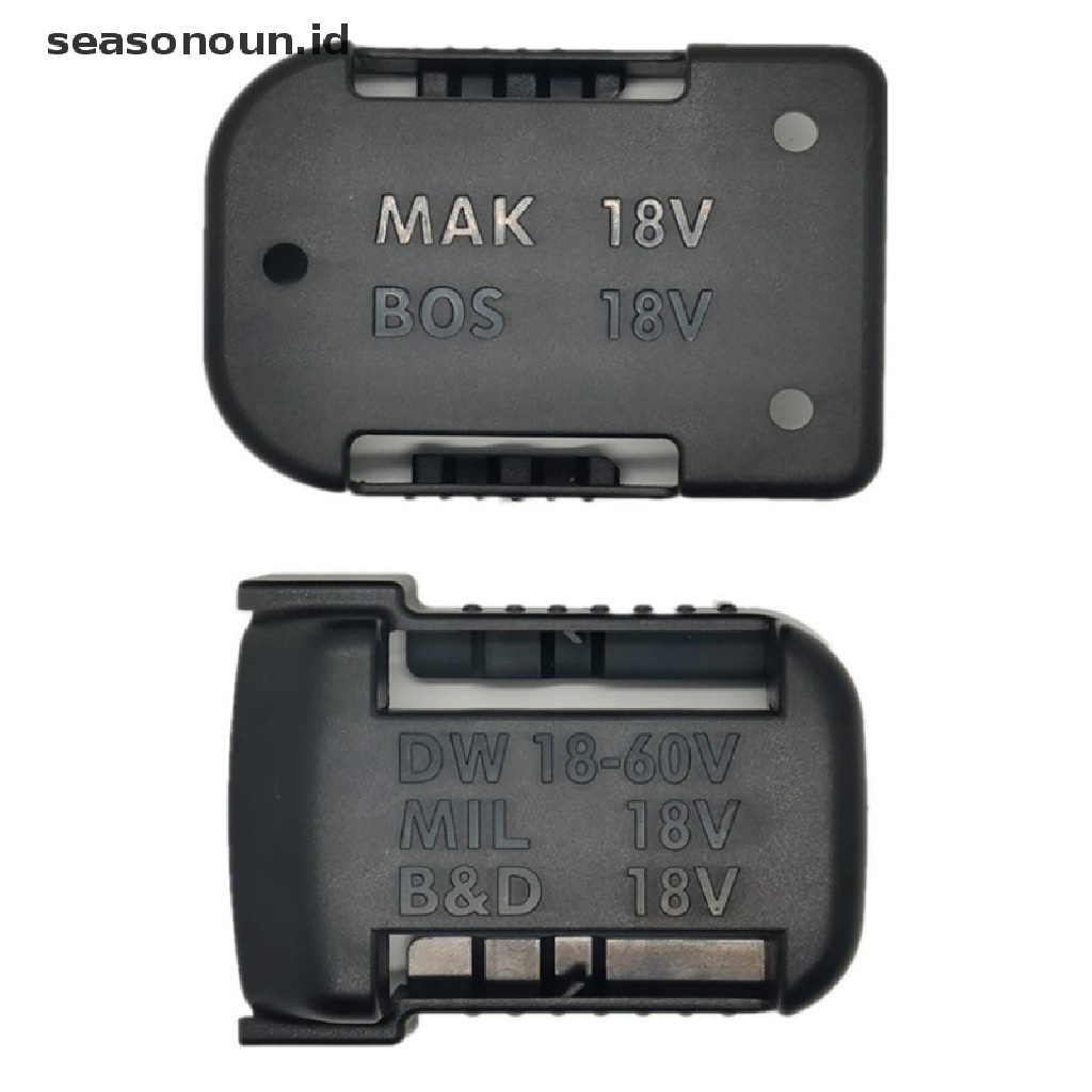 【seasonoun】 Battery Storage Mount Holder Belt Slot Rack For Makita/Bosch 18V Fixing Devices .