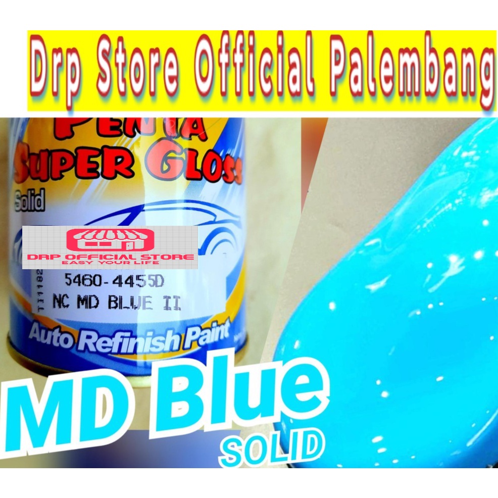 Cat Biru Cerah Solid Penta Super Gloss MD Blue 4455D Cat Mobil Motor