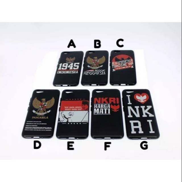 Vivo Y53 - Softcase metal black button motif indonesia doff matte