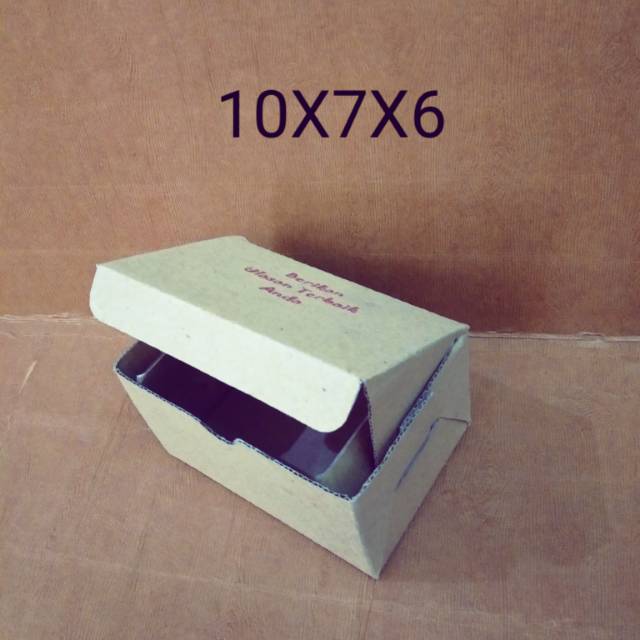 

BROWN BOX 10X7X6 CETAK ULASAN Kemasan isi 50 pc