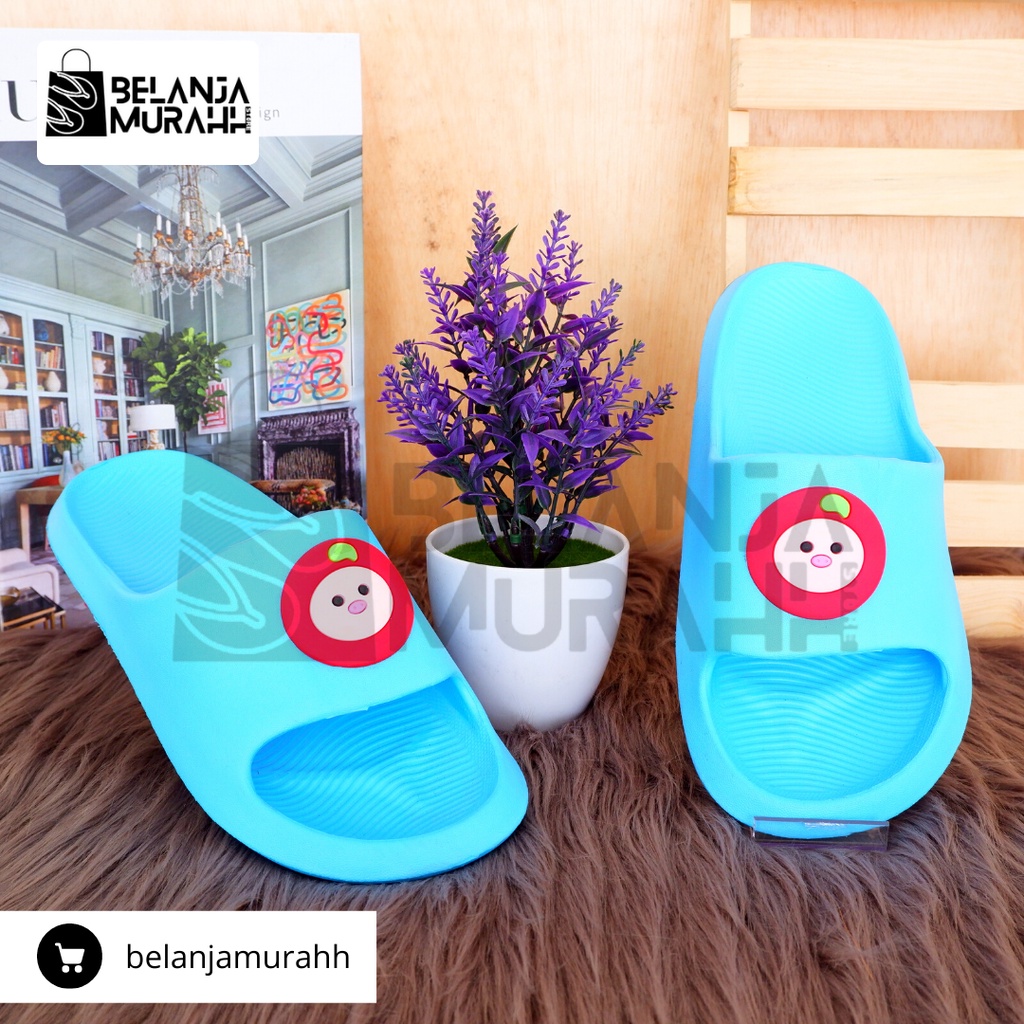 Sandal Anak Model Slide / Slop Karet New Arrival Bermotif Laki-Laki Prempuan