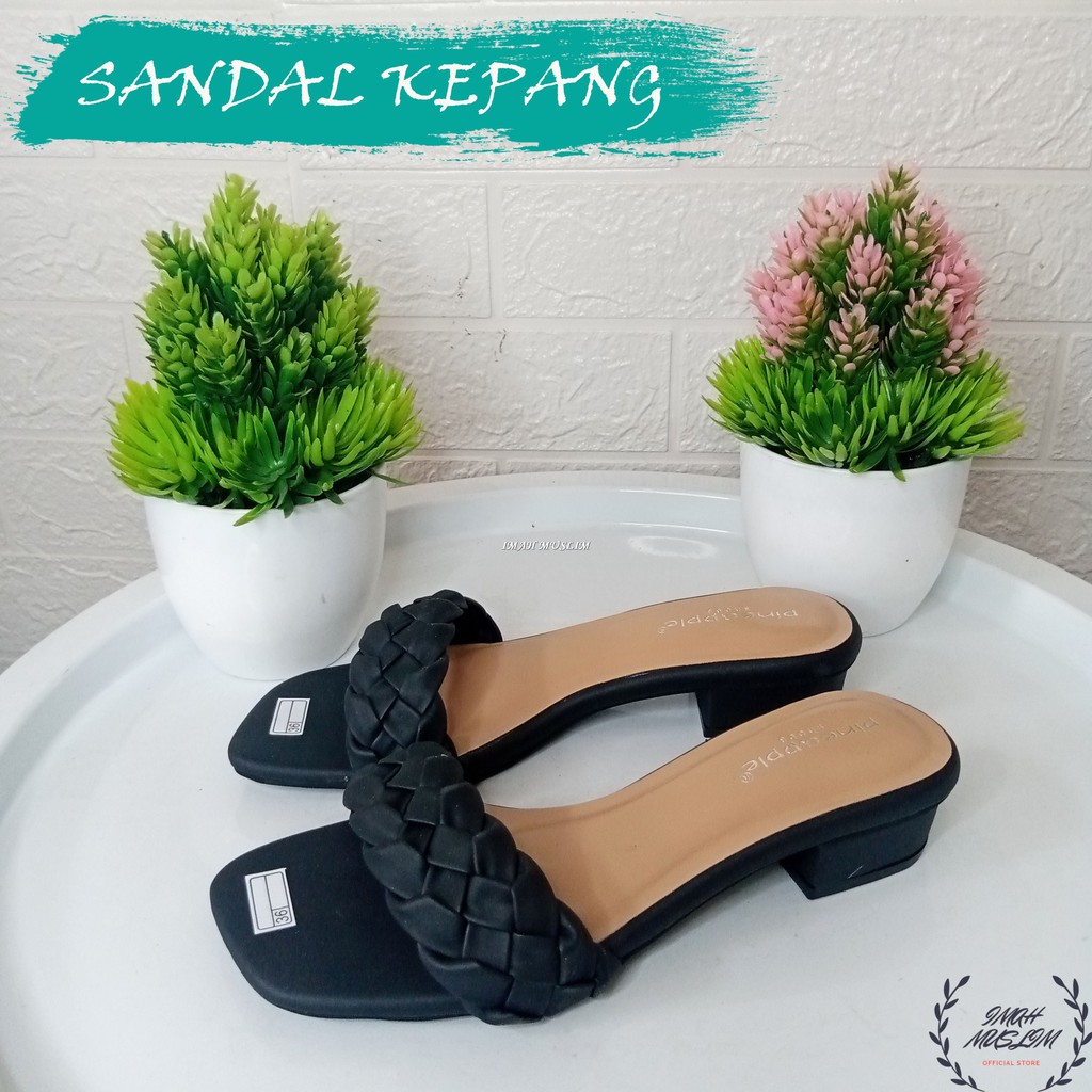 SENDAL WANITA SANDAL PINEAPPLE ORI SELOP TALI KEPANG BISA COD