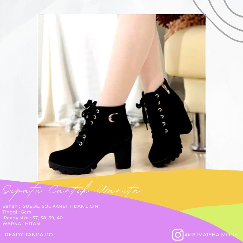 DFC SEPATU WANITA BOOTS HIGH HEELS - Boots & Ankle Boots Hak