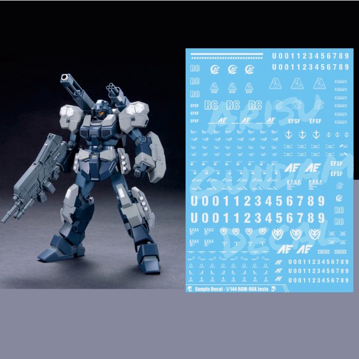 Water Slide Decal Gundam Jesta HG HGUC 1/144 Jesta Cannon
