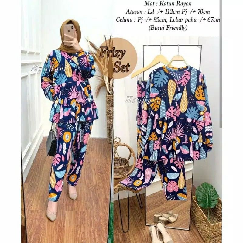 Frizy one set rayon viscose premium