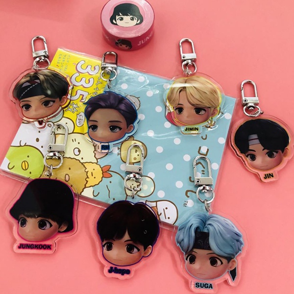 gantungan kunci tiny tan BTS akrilik keychain acrylic Bangtan agk025(3h2)