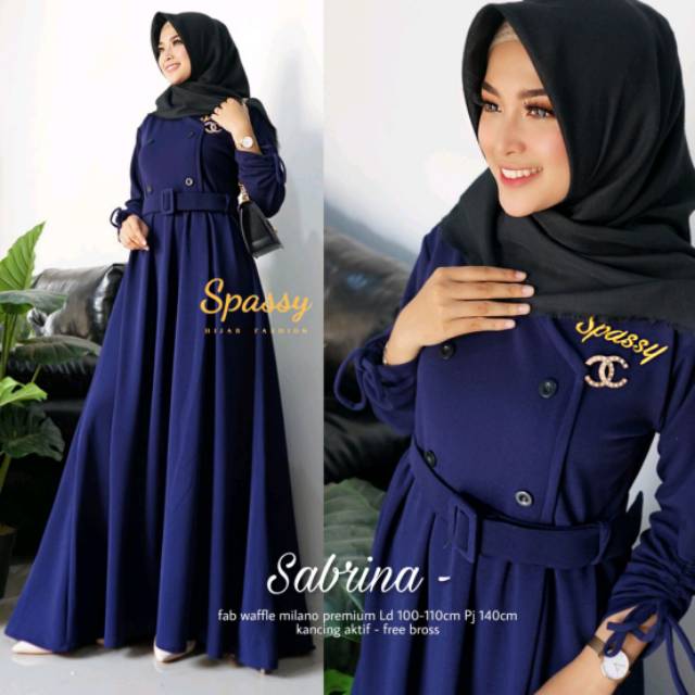 FASHION MUSLIM/PAKAIAN WANITA/DRESS/GAMIS/SABRINA MAXY