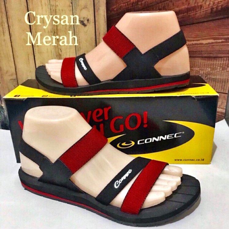 PROMO SANDAL WANITA KEKINIAN CONNEC CRYSAN STELLA 100% BARU