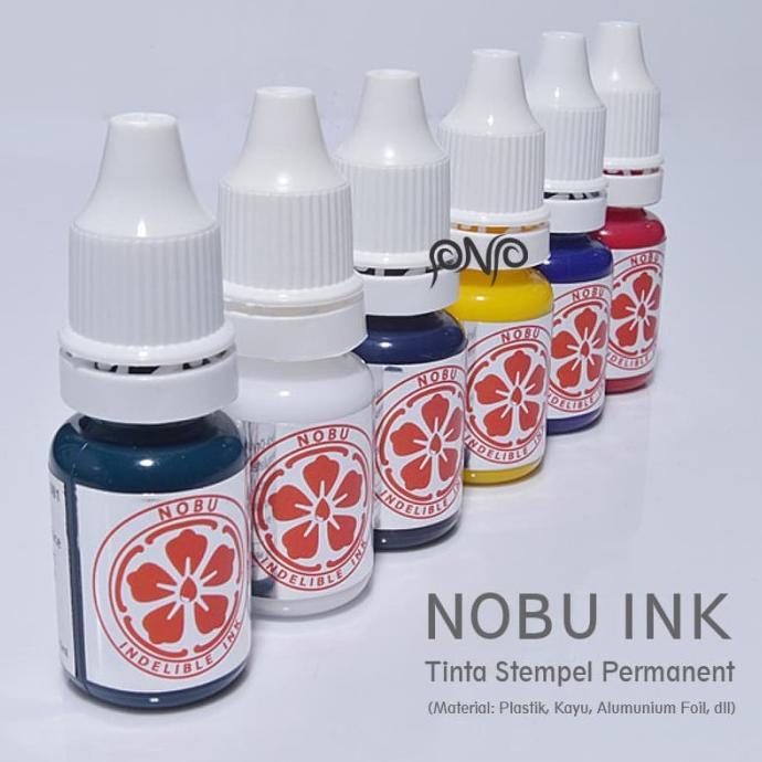 

Ready...Ready...Ready...] Tinta Stempel Permanen Nobu Ink - Cap Plastik - Cap Expired Date 10ml