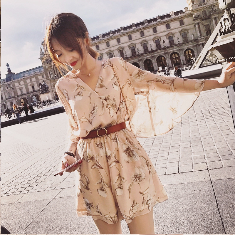 short jumpsuit with skirt