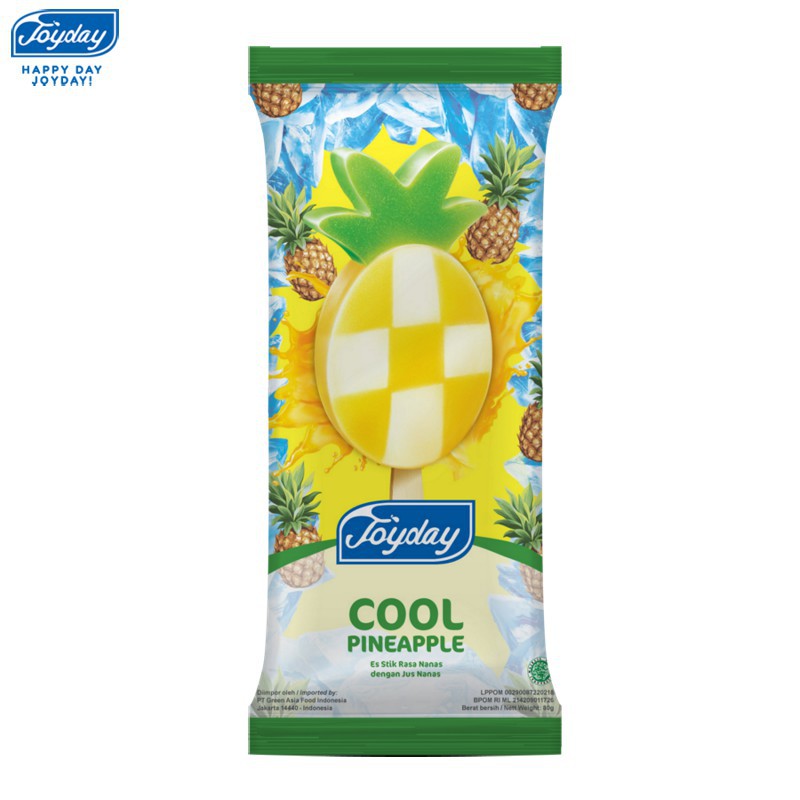 JOYDAY Ice Cream Cool Pineapple (1 karton = 40 pcs) (BANDUNG AREA ONLY)