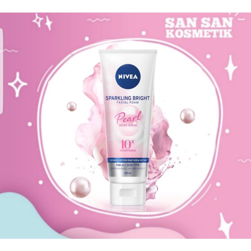 Nivea Sparkling Bright Facial Foam 50ml / 100ml