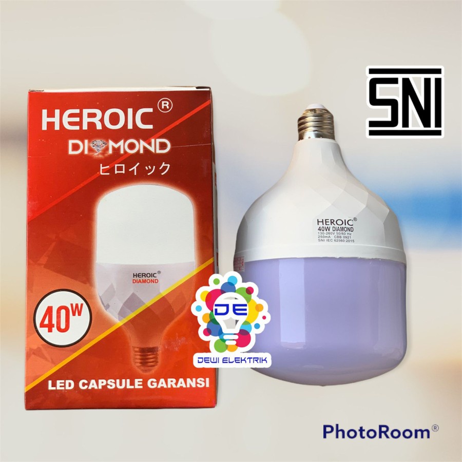 Lampu LED HEROIC DIAMOND 40 WATT BERGARANSI