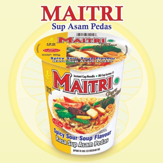 Maitri Mie Cup Sup Asam Pedas