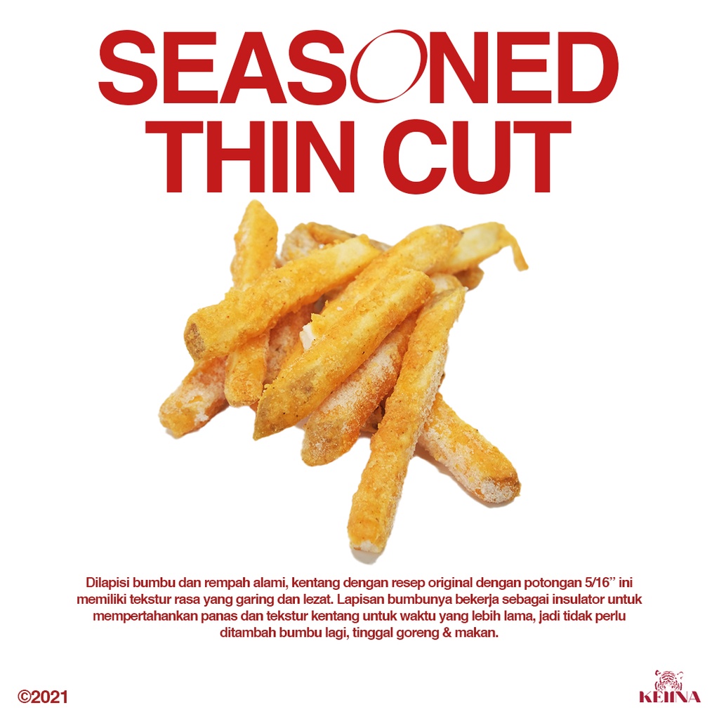 

French Fries Kentang Goreng Seasoned Thin Regular Cut Lamb Weston Import USA