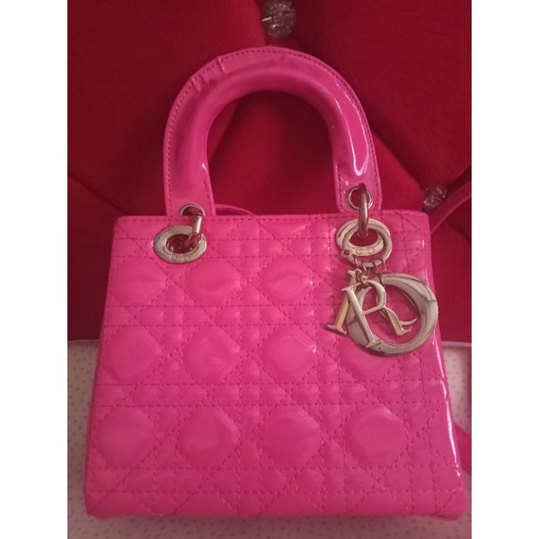PROMO SALE TAS CHRISTIAN DIOR MINI GLOSSY CANTIK PREMIUM LIKE NEW (PRELOVED)