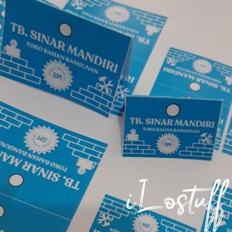 

<<<<<] Hang Tag Custom Ukuran Minimal pemesanan 500 pc bahan duplex 250gr