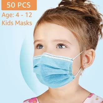 Masker 3 Ply isi 50 untuk Anak Kids Mask Murah Kemenkes Harga Grosir