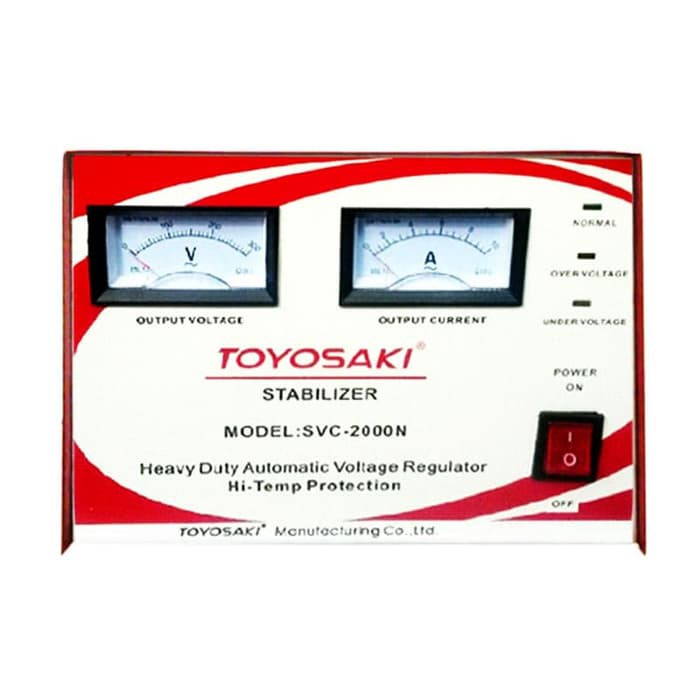 Stabilizer Toyosaki SVC - 2000 N 2000 Watt Penstabil Tegangan Listrik