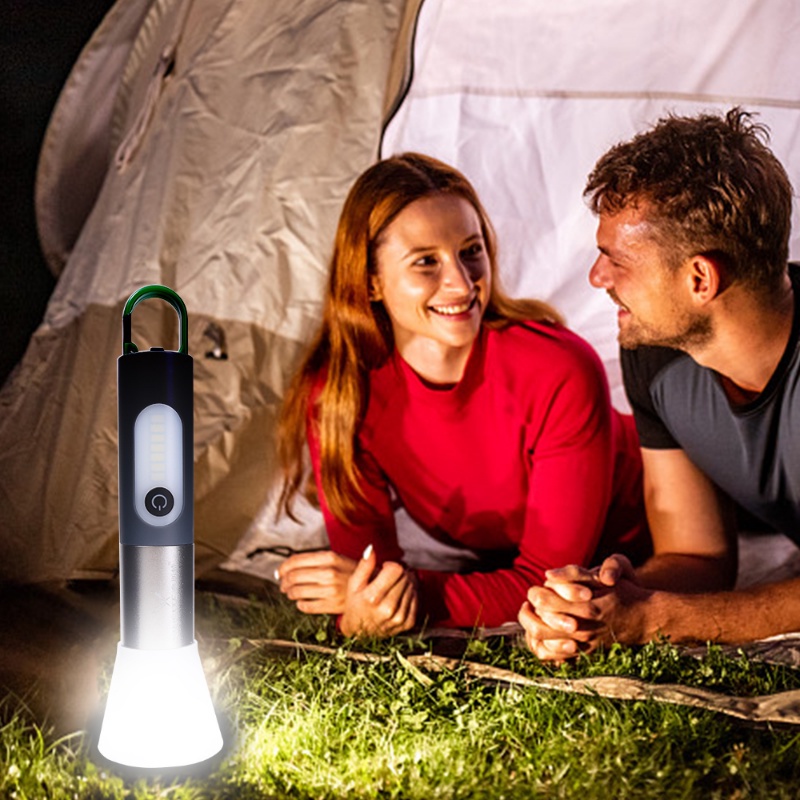 Senter LED 4 Mode Dengan Gantungan Kunci Untuk Camping Outdoor