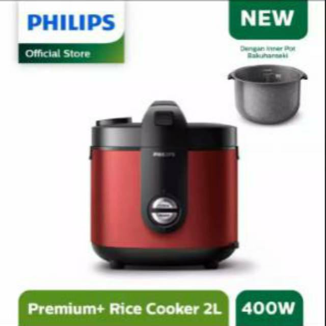 Rice cooker PHILIPS HD 3138 / HD3138 3IN1 2 LTR BAKUHANSEKI GARANSI RESMI