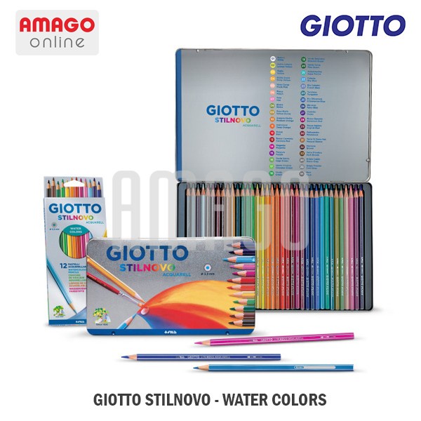 

Sale!!! Giotto Stilnovo Acquarell - Cardboard - 12 Colors - 255700 Hemat