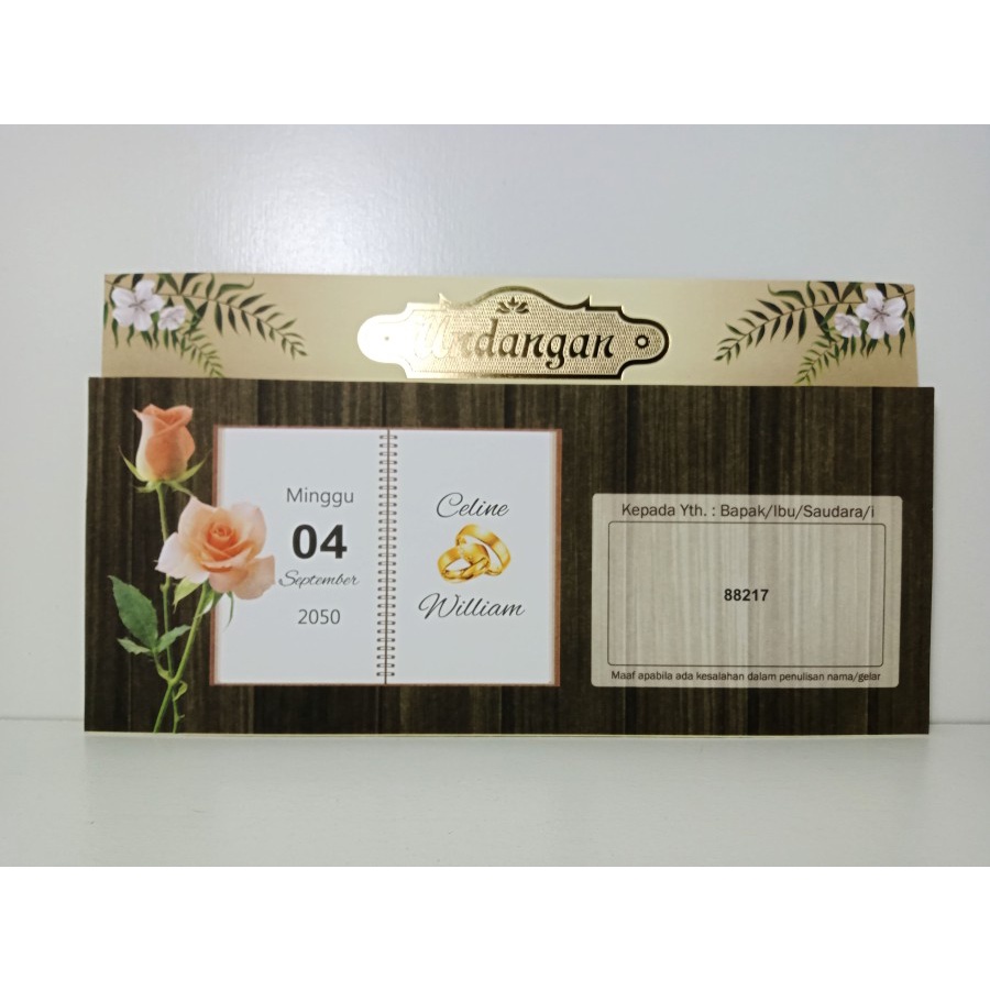 

Undangan Blangko ERBA 88217 Free Plastik + file setting