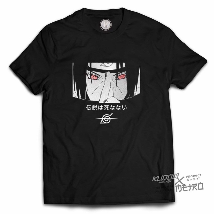 Tshirt Itachi Uchiha Black Naruto