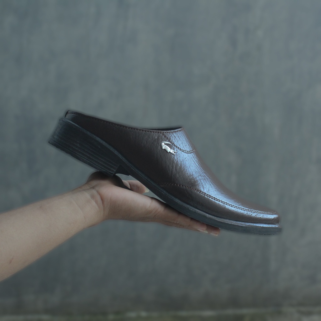 COD - SEPATU KULIT PRIA CASUAL - SEPATU KANTOR PRIA CASUAL - PANSUS HITAM COKELAT XT4Y