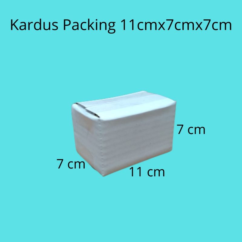 

Kardus Packing Putih 11cmx7cmx7cm