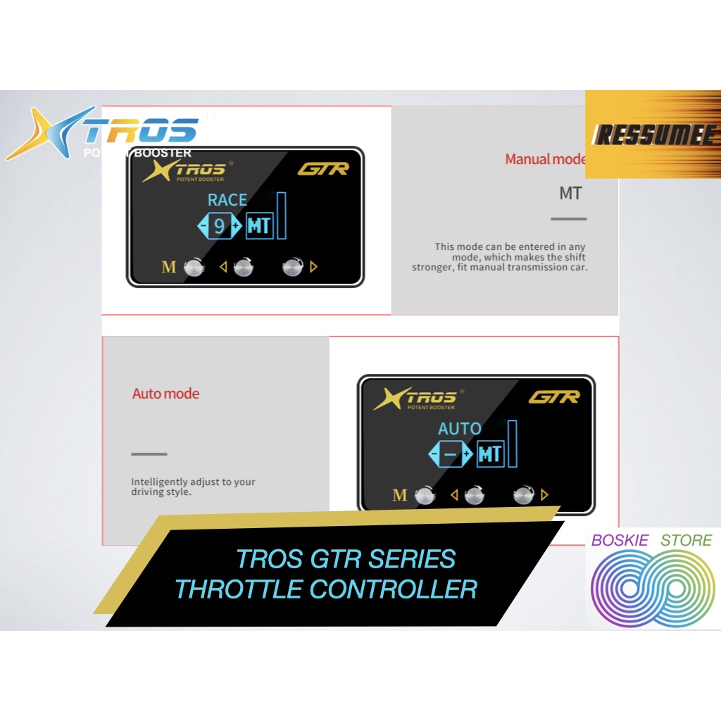 Tros Throttle Control GTR Series Throttle Controller New Chipset