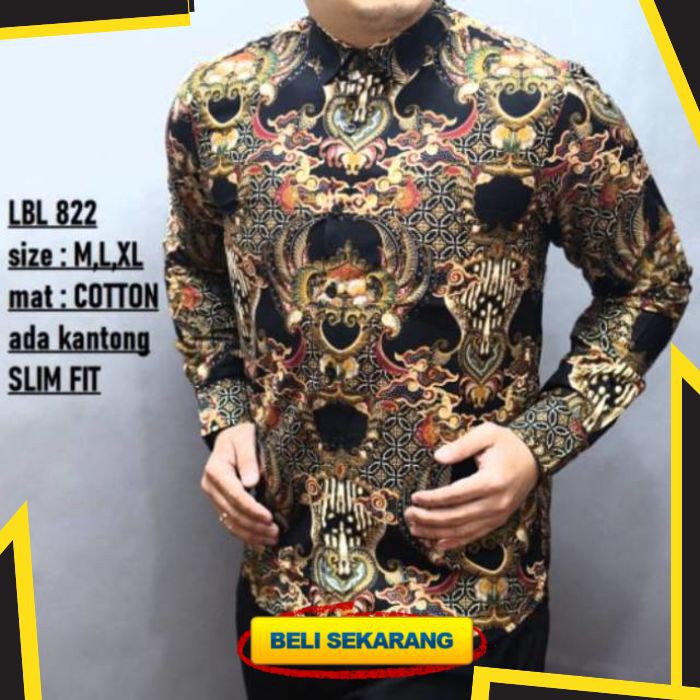 KEMEJA BATIK PRIA SLIM FIT TK02