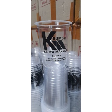 Gelas cup oval 8grm 14oz, 16oz, 18oz starindo
