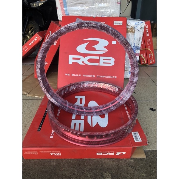 velg RCB ring 17 merah red 1 set ukuran 185 DAN 215