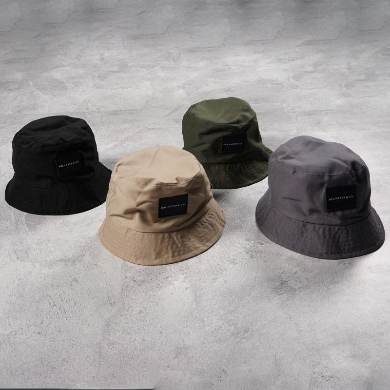 Topi Bucket Fisherman Pancing Kpop Hat Korea Bundar Polos Distro Pria / Laki / Cowok Wanita Murah