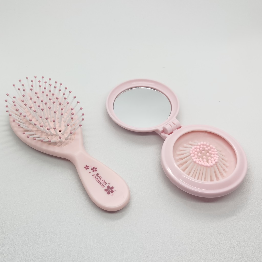 Sisir Mini Pastel Korea Pink stylish Premium Mudah Dibawa Sisir Berpergian Sisir Kantong