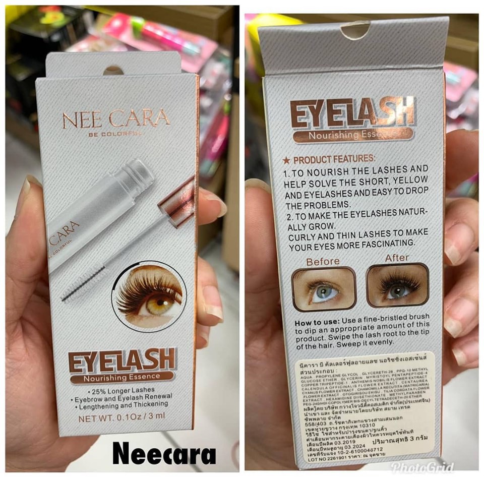 [TERMURAH] Nee Cara Eyelash Nourishing Essence Serum Pelentik dan Pemanjang Bulu Mata Original Thailand