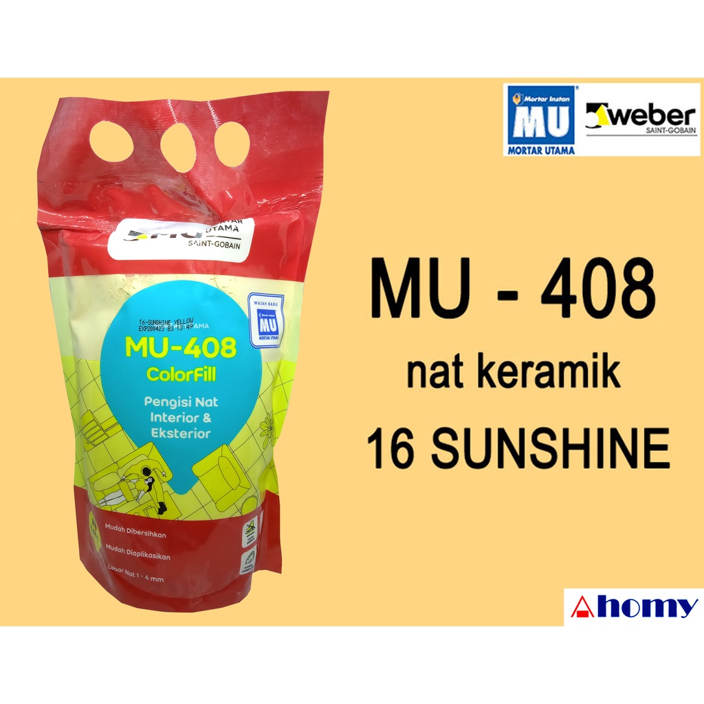 semen nat keramik no 16 (sunshine yellow) MU-408 1kg MU 408