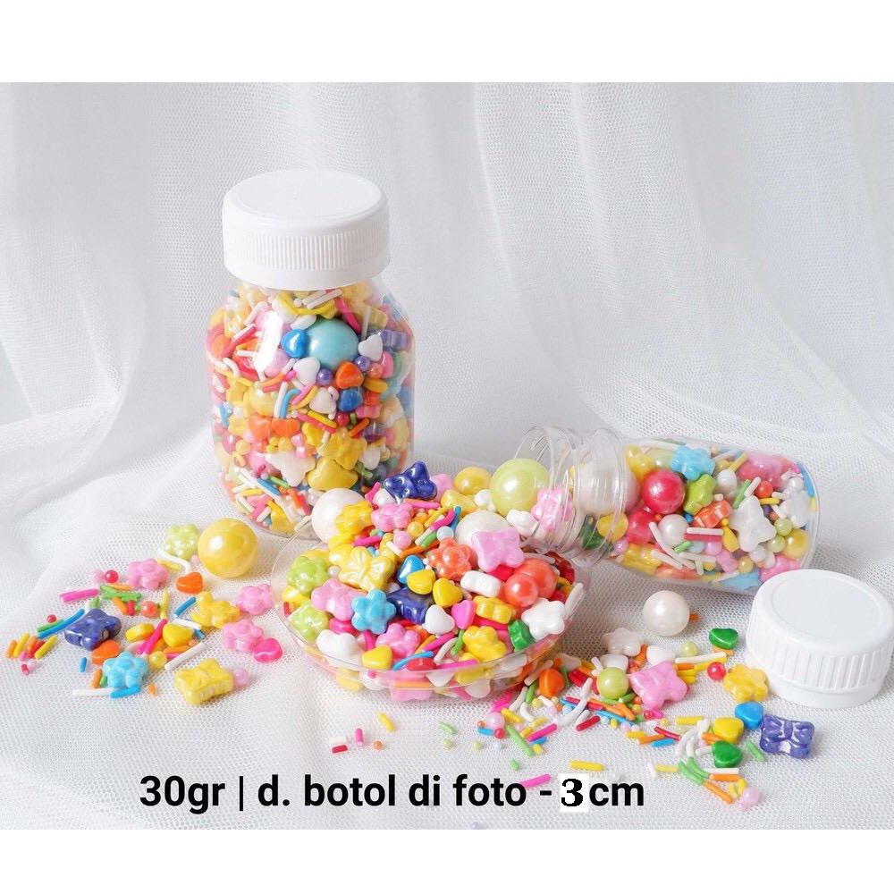 Mutiara Hiasan Kue Ulang Tahun Sprinkle Mutiara Rainbow