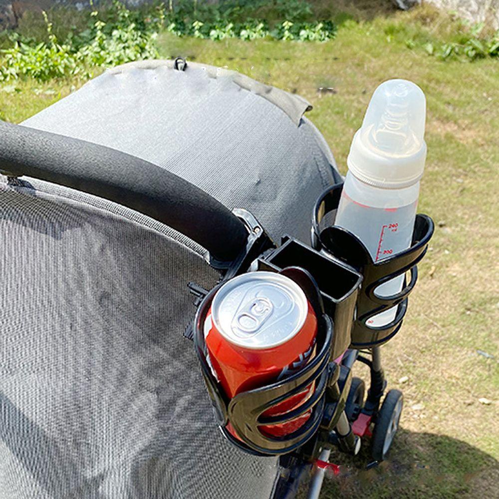 NEEDWAY Needway Baby Stroller Cup Holder Cocok Handy 2slot Tempat Botol Bayi Adjustable Double Cup Holder