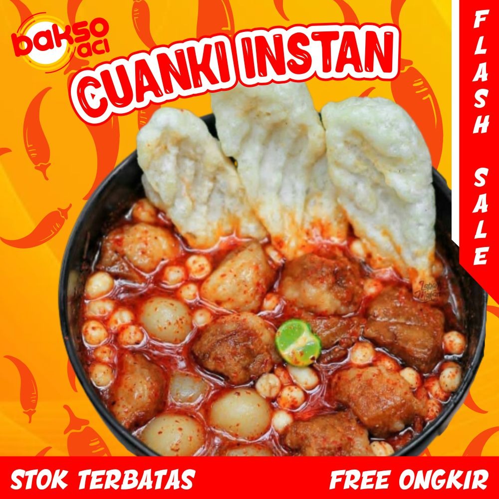 

CUANKI INSTAN BAKSO ACI MERCON BASO ACI INSTAN