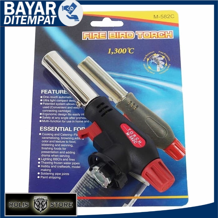 ALAT LAS PORTABLE M-582C 2424-12 BLOW LAMP TORCH KOREK KEPALA GAS